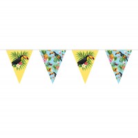 Tukan Hawaiiparty Wimpelkette 10m