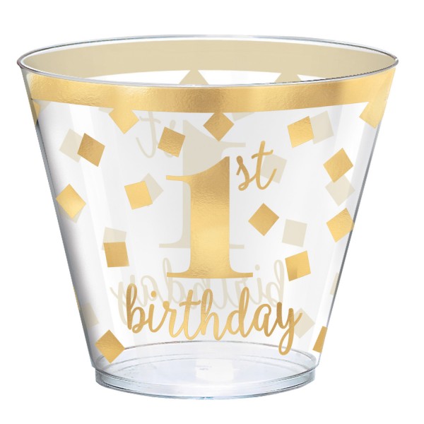 30 Goldstar 1st Birthday Becher 266ml