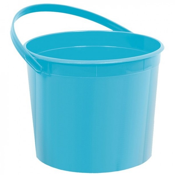 Mini Plastikeimer für Mitgebsel Türkis 15cm