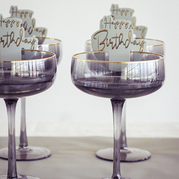 12 Golden Dawn Glasmarker