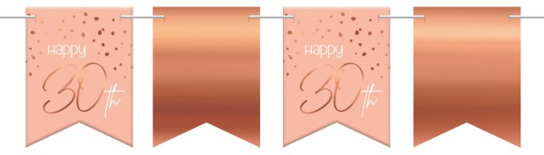 Rosy Blush 30th Birthday Wimpelkette 6m