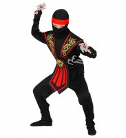 Vorschau: Rotes Ninja Kostüm Hachiko für Kinder