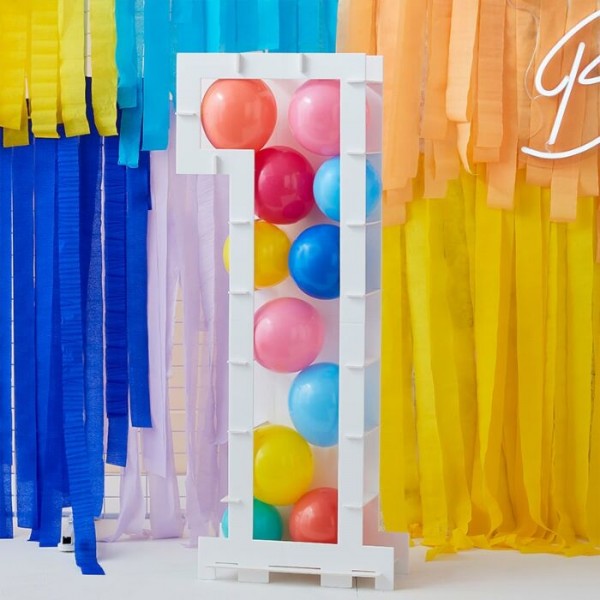 Befüllbarer Zahl 1 Ballonstand 4