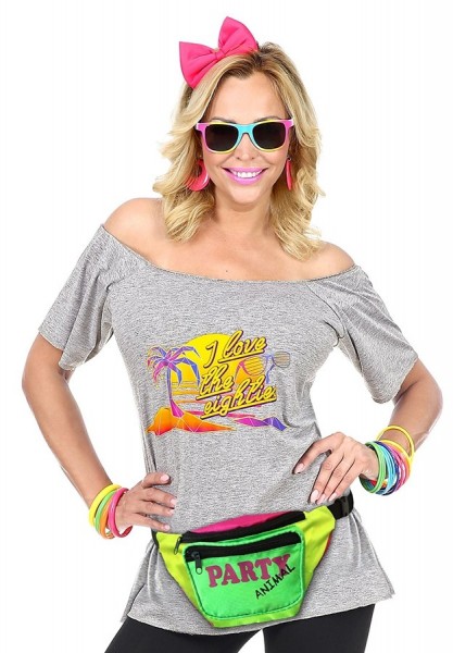 Dufte 80er Jahre Neon Bauchtasche