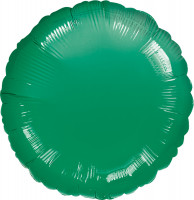 Runder Folienballon dunkelgrün 45cm