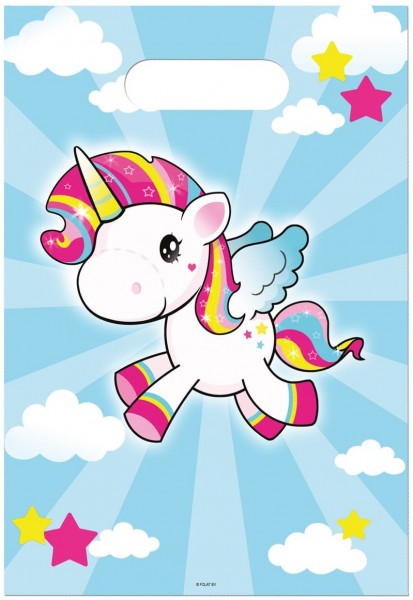 8 Einhorn Poppy Geschenktüten