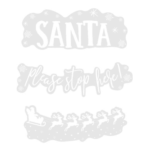 Elegante Weihnacht Fenstersticker 2