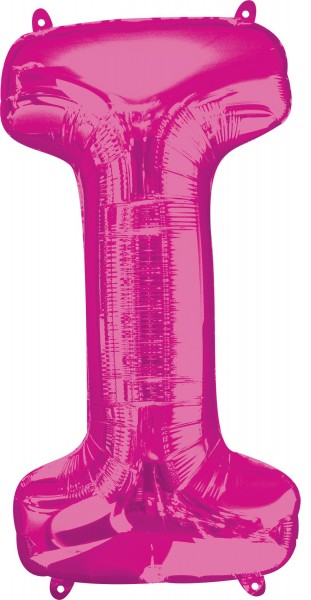 Folienballon Buchstabe I pink XL 81cm