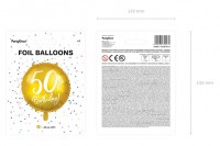 Glossy 50th Birthday Folienballon 45cm