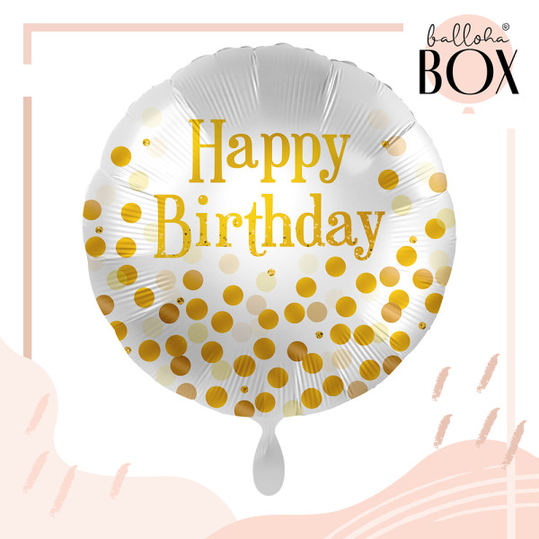 Balloha Geschenkbox DIY Golden Birthday Party XL