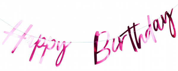 Disco Nights Happy Birthday Girlande 2m