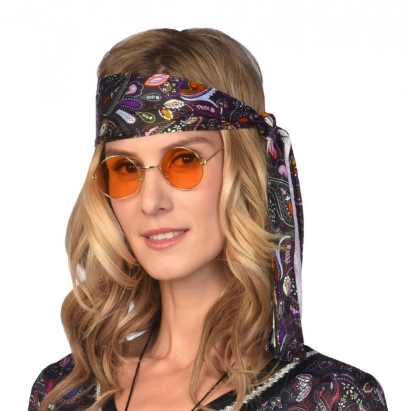 Orangefarbene Hippie Brille Sonja 2