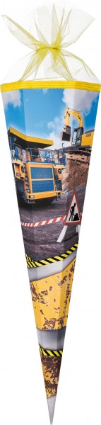 Schultüte mit Baustellen Motvie 85cm