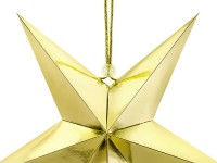 Spiegelnder Papierstern in Gold 30cm