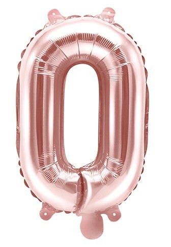 Folienballon O roségold 35cm