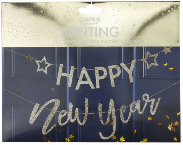 Goldene Neujahres Girlande 3m 3