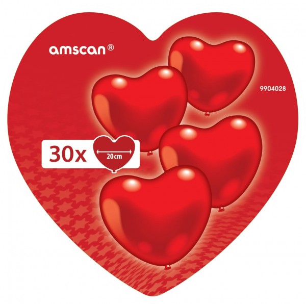 30 Herzballons Juliet 20cm
