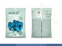 100 Eco Pastell Ballons azurblau 26cm