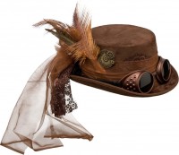 Steampunk Damenhut Mit Brille