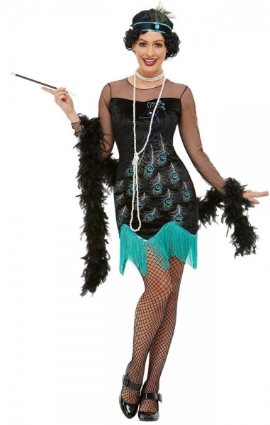 20er Jahre Peacock Flapper Kostüm 2
