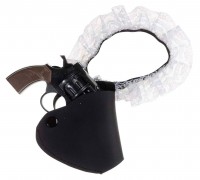 Verbrecherin Strumpfband Mit Holster Und Waffe