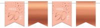 Rosy Blush 50th Birthday Wimpelkette 6m