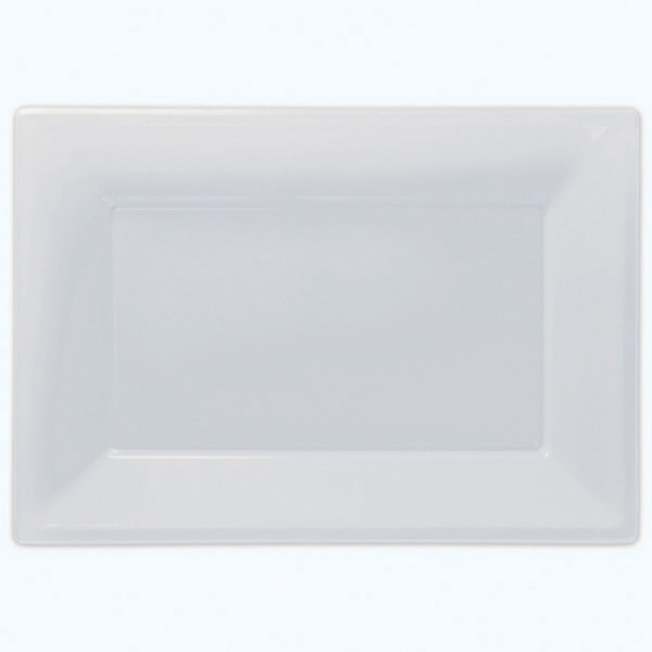 3 Servierteller Crystal Clear 33x23cm