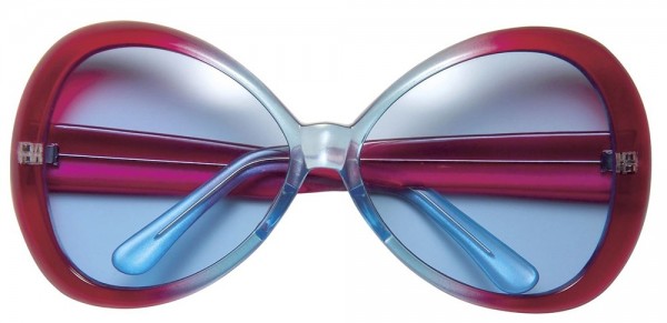 Hippie Diva Brille weinrot