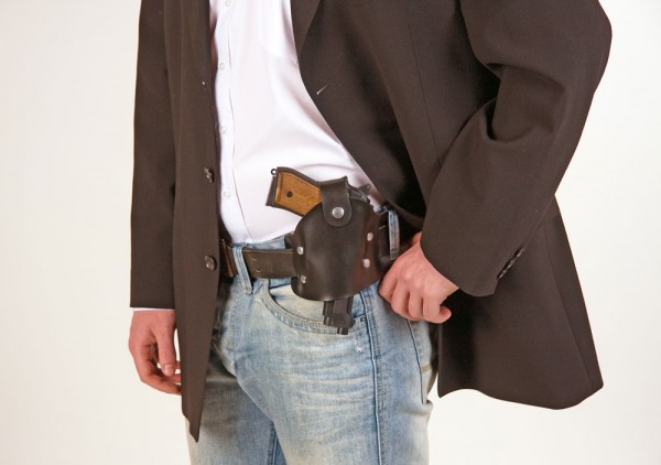 Braunes Polizei Gürtelholster
