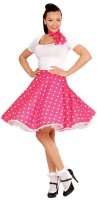 50er Jahre Polka Dots Rock Mit Halstuch