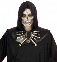 Vorschau: Totenkopf Halskette mit Knochen