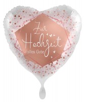 Herz Folienballon Zur Hochzeit 71cm