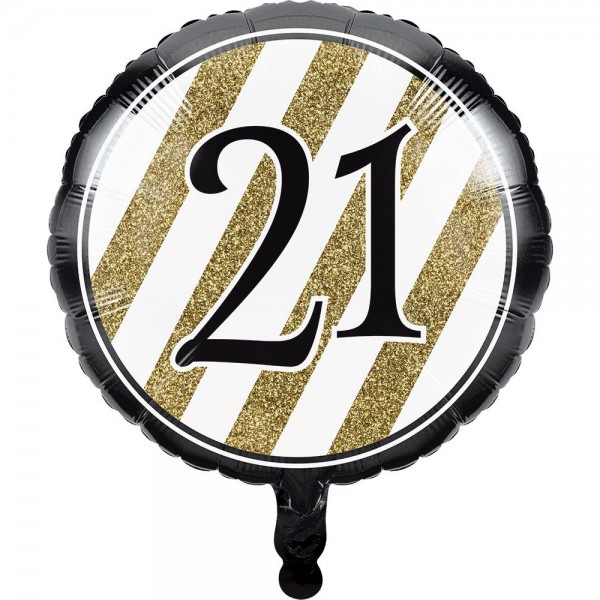 Magical 21st Birthday Folienballon 46cm