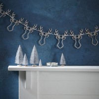 Frosty Christmas Rentier Girlande 1,5m