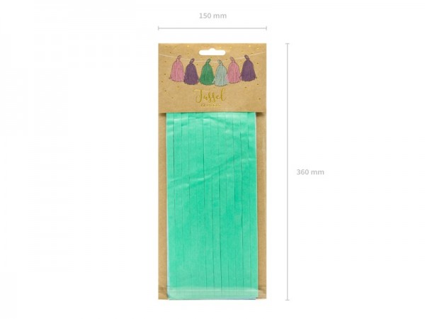 DIY Girlande mit 12 Quasten 1,5m 3
