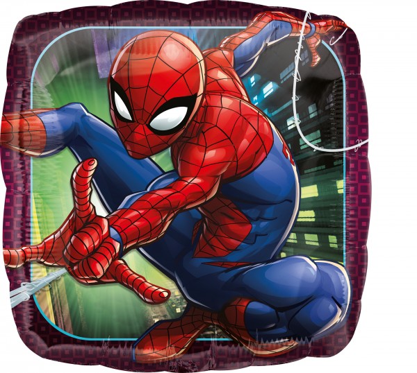 Folienballon Spider-Man quadratisch