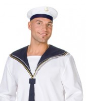 Seemannsmütze Blau-Weiß Unisex