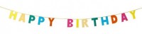 Rainbow Splash Birthday Girlande 3m