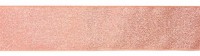 Roségoldene Satin Kuchenrüsche 1m