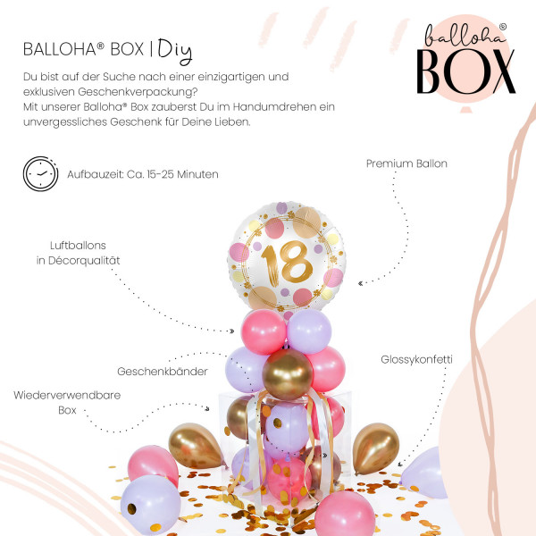 Balloha Geschenkbox DIY Happy 18 XL 3