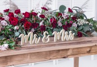 Vorschau: Mr & Mrs Deko Schriftzug gold 50 x 10cm