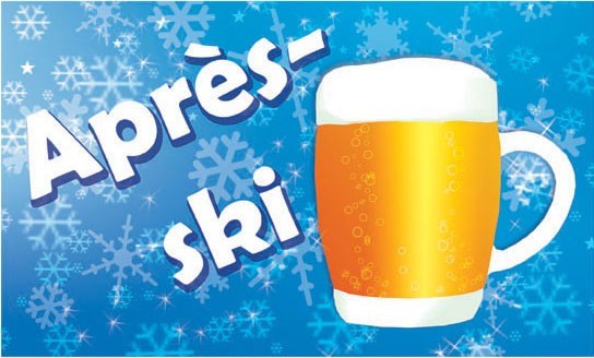 Apres Ski Bierkrug Flagge 150 x 90cm