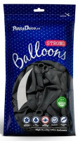 10 Partystar Luftballons anthrazit 27cm
