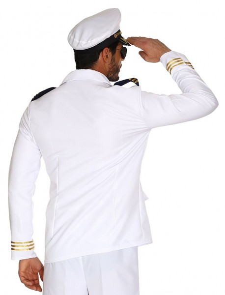 KapitÃ¤nsjacke weiÃ-gold fÃ¼r Herren 2