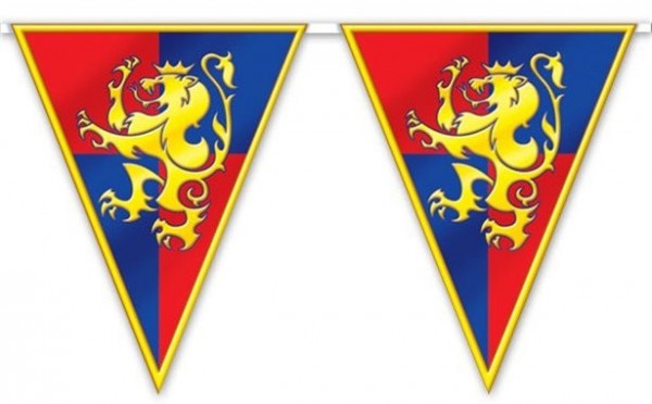 Ritter Wappen Wimpelkette 3,7m