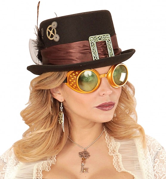 Golden Eye Steampunk Fliegerbrille