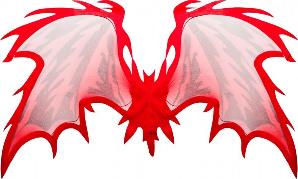 Rote Diabolo Flügel 112cm