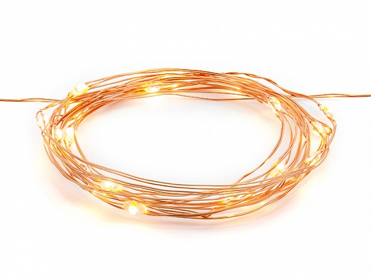 1,9m Kupfer Lichterkette mit 20 LEDs