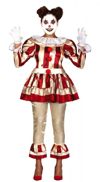 Horror Zirkus Clownkostüm für Damen