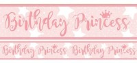 3 Shiny Birthday Princess Banner 1m